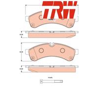 REAR BRAKE PADS SET GDB1780 TRW I