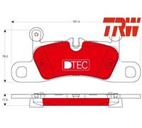 REAR BRAKE PADS SET GDB1875DTE TRW I