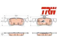 REAR BRAKE PADS SET GDB2037 TRW I