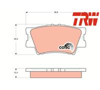 REAR BRAKE PADS SET GDB3426 TRW I