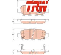 REAR BRAKE PADS SET GDB3507 TRW I