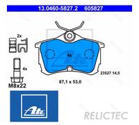 Rear Brake Pads Set Honda:ACCORD VI 6,VII 7 43022-SEA-E10 43022-SEA-E01