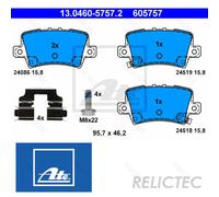 Rear Brake Pads Set Honda:CIVIC VIII 8 43022-SMG-E01 43022-SMG-E00 43022-SMG-E02