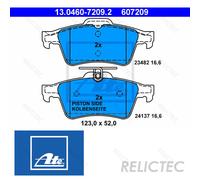 Rear Brake Pads Set Jaguar:XF,XJ,XK,S-TYPE C2P17595 5W932200AA 5W932200AB