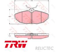 Rear Brake Pads Set Jaguar:XJ,S-TYPE C2C8342 C2C20585 3W4Z2200AA C2C20585