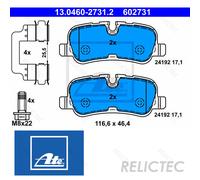 Rear Brake Pads Set Land Rover:RANGE ROVER SPORT,DISCOVERY IV 4,III 3 LR015519