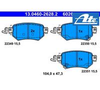 REAR BRAKE PADS SET LEFT & RIGHT SIDE 13.0460-2628.2 ATE I