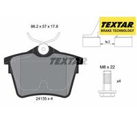 REAR BRAKE PADS SET LEFT & RIGHT SIDE 2413501 TEXTAR I