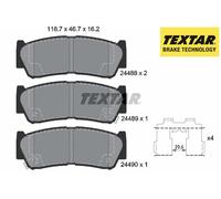 REAR BRAKE PADS SET LEFT & RIGHT SIDE 2448801 TEXTAR I