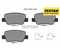 REAR BRAKE PADS SET LEFT & RIGHT SIDE 2488501 TEXTAR I