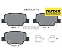 REAR BRAKE PADS SET LEFT & RIGHT SIDE 2492601 TEXTAR I