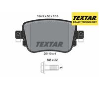 REAR BRAKE PADS SET LEFT & RIGHT SIDE 2511003 TEXTAR I
