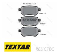 Rear Brake Pads Set Mazda:6 GMY02643ZB GMY02643ZA