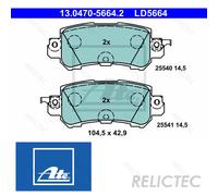 Rear Brake Pads Set Mazda:CX-5,CX-3 K0Y1-26-48Z DAY3-26-48ZA
