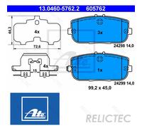 Rear Brake Pads Set Mazda Fiat Abarth:MX-5 III 3,IV 4,124,Spider 6000615057