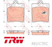 Rear Brake Pads Set MB:S203,W203,C209,CL203,A209,R171,S210,R230,C,CLK,SLK,CLC
