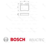 Rear Brake Pads Set MB:W124,C124,W202,E,C 0024200120 0024200999 A0024200999