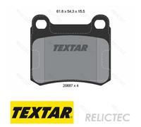 Rear Brake Pads Set MB:W124,W202,C124,W201,E,C,190 A0004209820 0004209820
