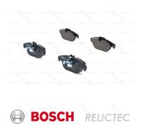 Bosch BP1073 - Brake Pads Car Rear Axle - Bosch Quality - Reduced Noise and Dust - ECE-R90 Certified - Copper-Free - 1 Set of 4 Pads