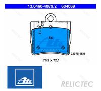 Rear Brake Pads Set MB:W220,C215,S A0034201920 0044209420 A0034200620 0034201920