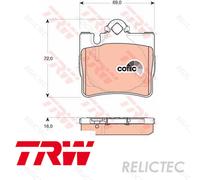 Rear Brake Pads Set MB:W220,C215,S A0034201920 A0044209420 0044209420 0034200620