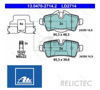 Brake pads 13.0470-2714.2 ATE for MINI MINI MINI Roadster MINI Convertible