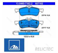 ATE 13.0460-7162.2 Brake pad set