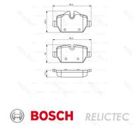 Rear Brake Pads Set Mini:MINI COUNTRYMAN,Paceman 34219808172 34216774417