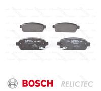 0986 494 435 Rear Brake Pad Set 4x Pads Acoustic Wear Indicator Braking By Bosch