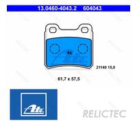 ATE 13.0460-4043.2 Brake pad set