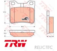 Rear Brake Pads Set Peugeot:406,605 425266 425266 425130