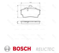 Rear Brake Pads Set Porsche:BOXSTER,911,CAYMAN 99635293003 99635298000