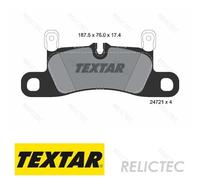 Rear Brake Pads Set Porsche:CAYENNE 7P5698451 7P5698451 95835293950 7P5698451