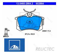 Rear Brake Pads Set Seat VW Audi:POLO,IBIZA III 3,CORDOBA,IV 4,IV ST 4,LUPO,A2