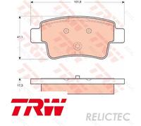 Rear Brake Pads Set Vauxhall Opel:CORSA D,Mk III 3 93169177 93189823 1605230