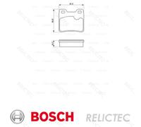 Rear Brake Pads Set Vauxhall Opel Saab Chevrolet:ASTRA Mk III 3,F,VECTRA A