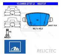 Rear Brake Pads Set Volvo Land Rover:V70 III 3,S80 II 2,XC70 II 2,FREELANDER 2