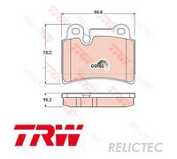 Rear Brake Pads Set VW:TOUAREG 7L6698451B