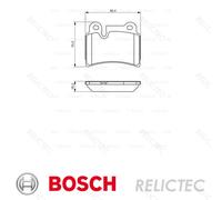 Rear Brake Pads Set VW:TOUAREG 7L6698451B