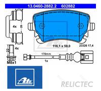 Rear Brake Pads Set VW:TRANSPORTER V T5,VI T6,MULTIVAN V 5,VI 6 7H0698451B