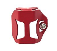 Rear Brake Pump Reservoir Protector For Triumph Street Triple 765 Tiger Sport 800 Trident Daytona 660 Motorcycle Fluid Tank Oil Cup Guard Cover (Red)