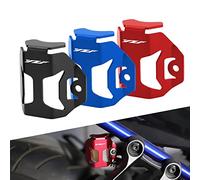 Rear Brake Pump Reservoir Protector For YAMAHA YZF R1 R6 R7 R25 R3 R15 V2 V3 Motorcycle Fluid Tank Oil Cup Guard Cover Net 1 Piece (Blue)