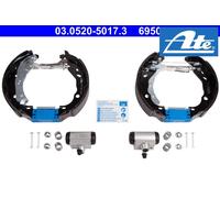 Brake shoes Pre-assembled 03.0520-5017.3 ATE for DACIA RENAULT