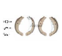 Rear Brake Shoe Set Axle Kit Fits Citroën C3 II 1.0 2009-2016 Textar 91067200