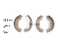Textar Brake Shoe Set Axle Kit fits Ford Tourneo Connect 2002-2013 1.8