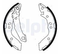 Brake shoes LS1836 DELPHI for HYUNDAI ACCENT I ACCENT Saloon PONY