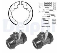 Rear Brake Shoe Set Delphi LS2182 Fits Opel Peugeot Vauxhall Corsa 208