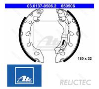 ATE 03.0137-0506.2 Brake Shoe Set