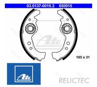 Rear Brake Shoe Set Fiat Seat Lancia Autobianchi FSO Abarth:UNO,PANDA,RITMO