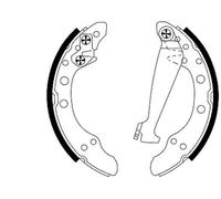 Rear Brake Shoe Set Fits Audi Seat Skoda VW Textar 91044700 1 Year Warranty